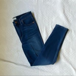 Madewell 10” high rise skinny in Danny wash